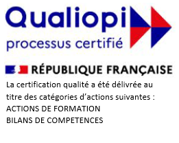 Logo attestant de la certification Qualiopi